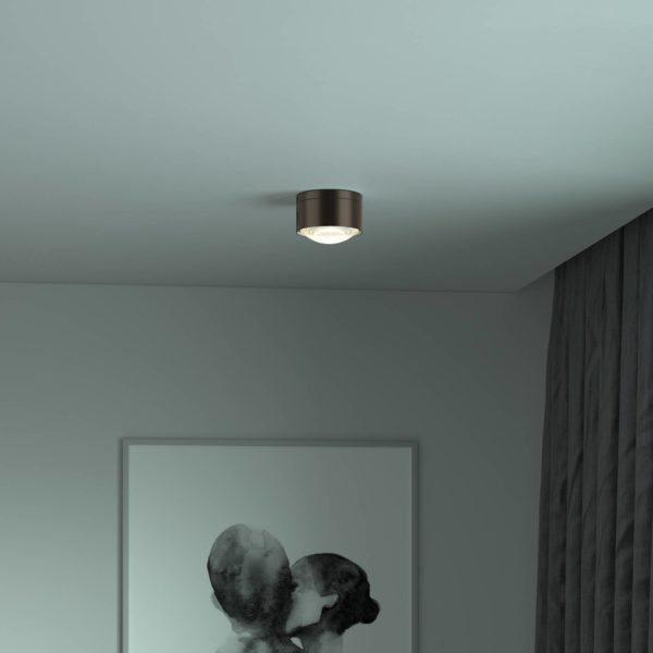 Top Light Puk! 120 One spot LED lentille mate, brun foncé Top Light