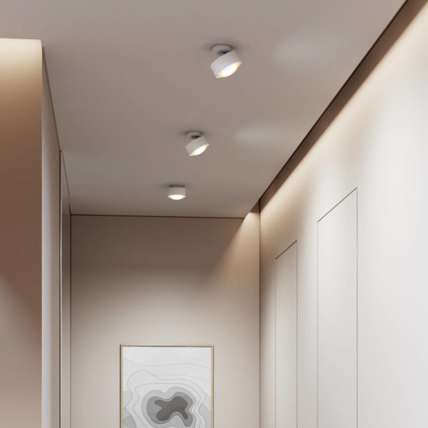 Top Light Puk! 120 Move spot LED lentille mate, blanc/chromé Top Light