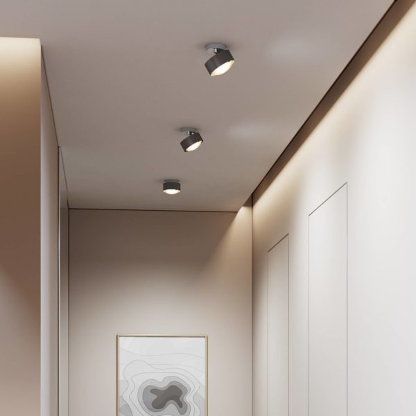 Top Light Puk! 120 Move spot LED lentille mate, brun/chromé Top Light