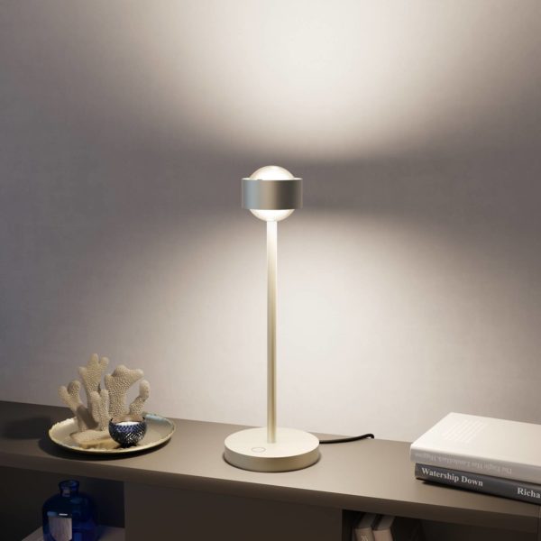 Top Light Puk! 80 Eye Table LED, mates, nickel mat Top Light