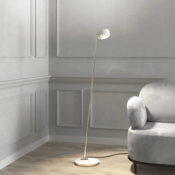 Top Light Puk! 120 Floor LED claires/mates, blanc mat Top Light