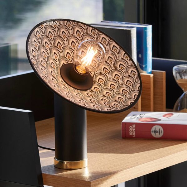MARKET SET Gatsby lampe à poser motif paon MARKET SET