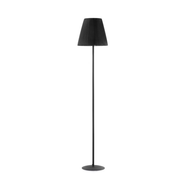 ONLI Lampe sur pied Loris, noire, abat-jour noir ONLI