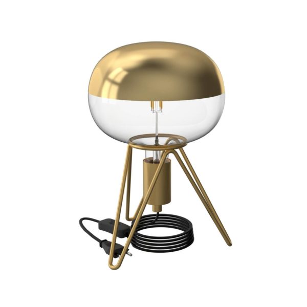 Calex Tripod lampe à poser, dorée Calex