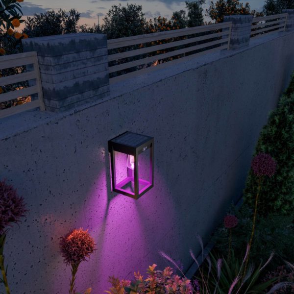 Calex Smart Outdoor Solar Lantern, capteur, RGBW Calex