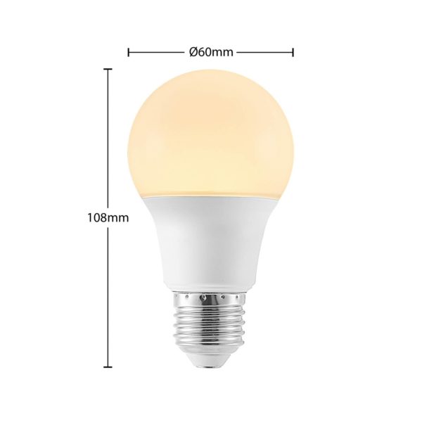 Arcchio Ampoule LED E27 A60 4,9 W 3 000 K opale x6 Arcchio