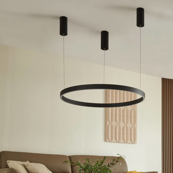 Arcchio Answin suspension LED 70,4 W noire Arcchio