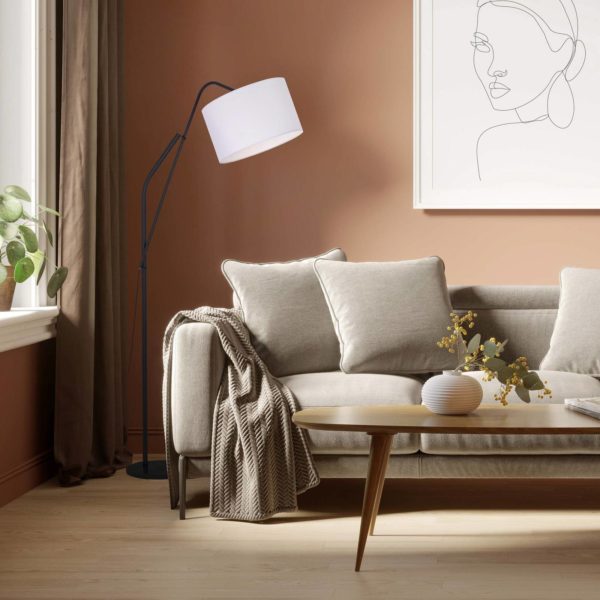 NOWA GmbH Lampe sur pied Alto avec abat-jour tissu, réglable NOWA GmbH