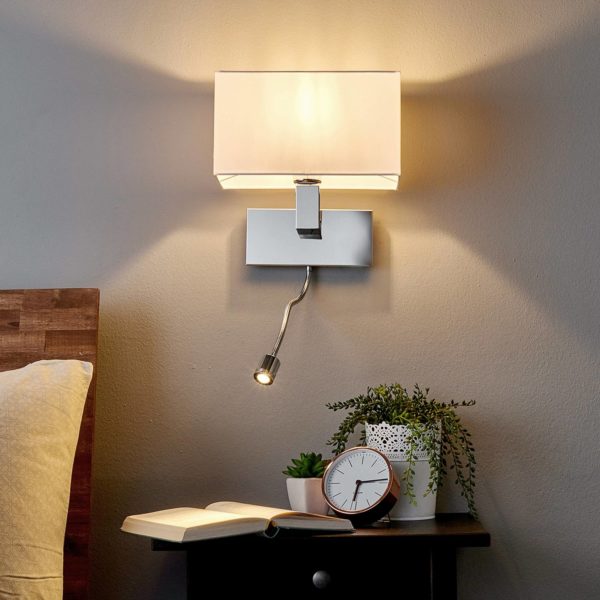 Applique murale Lucande Tamara, interrupteur, bras flexible LED, lot de 2 LUCANDE