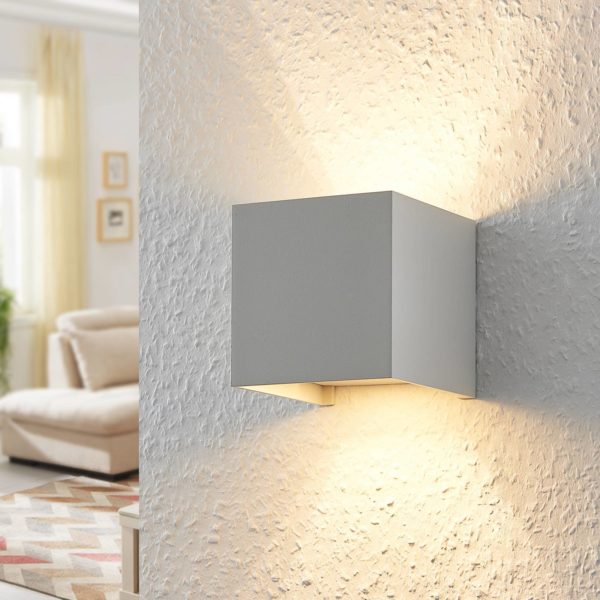 Arcchio Applique Zuzana, cube, G9, dimmable, lot de 2 Arcchio