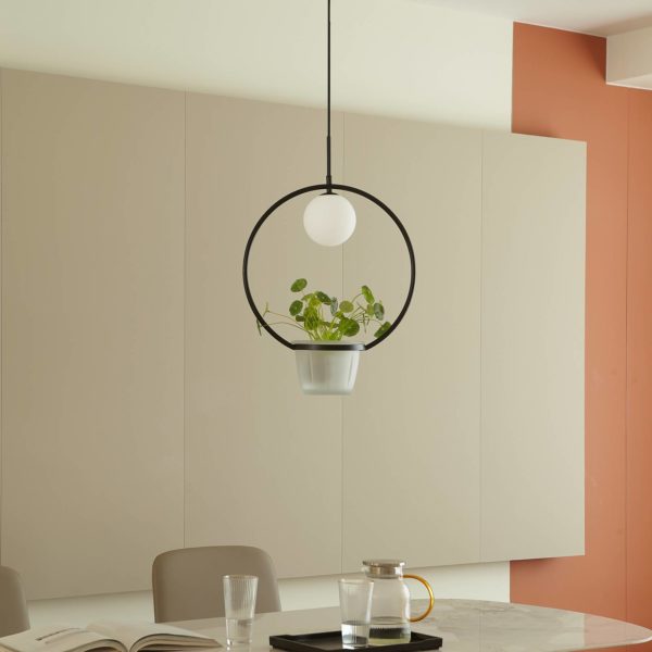 Lindby Orna suspension à 1 lampe ampoule fleur LINDBY