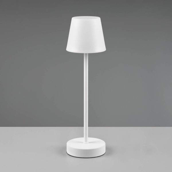 Reality Leuchten Lampe de table LED Martinez variateur/CCT, blanche Reality Leuchten