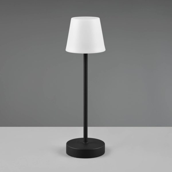 Reality Leuchten Lampe de table LED Martinez variateur/CCT, noire Reality Leuchten