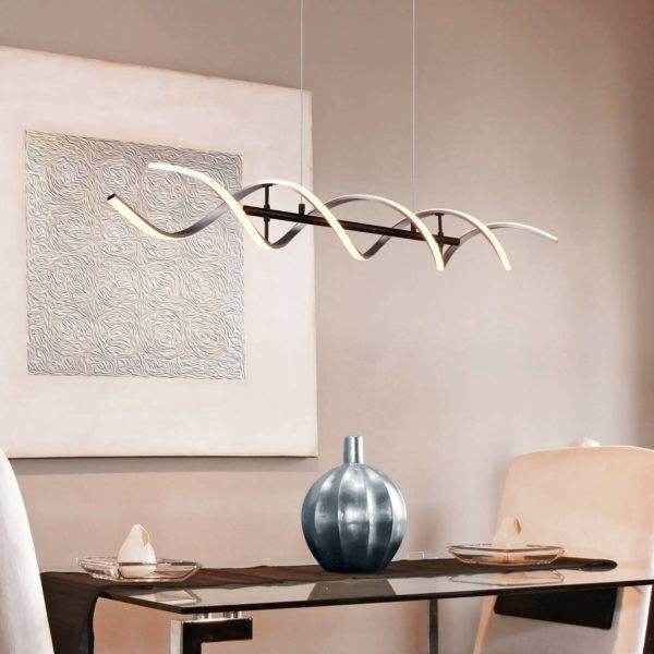 Trio Lighting Suspension LED Sequence, dimmable, CCT, alu Trio Lighting