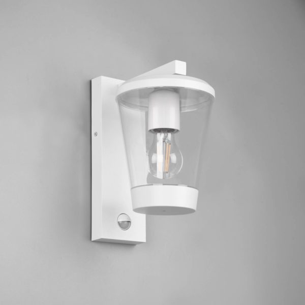 Trio Lighting Applique d’extérieur Cavado à détecteur, blanche Trio Lighting