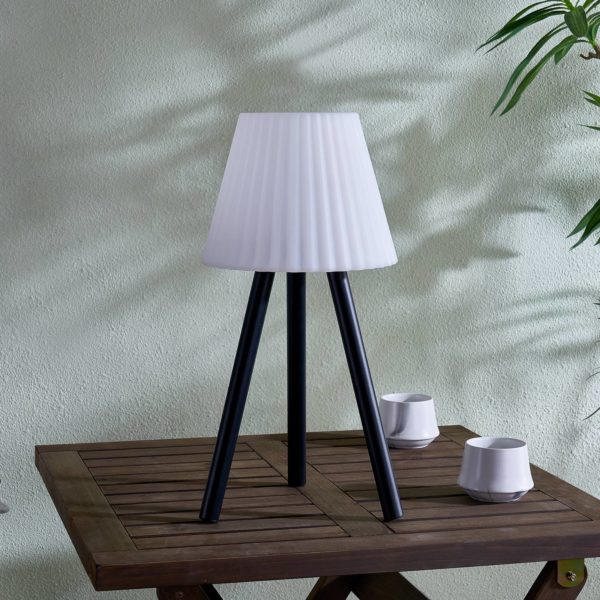 Lindby Jaimy Lampe de table LED d’extérieur, batterie rechargeable LINDBY