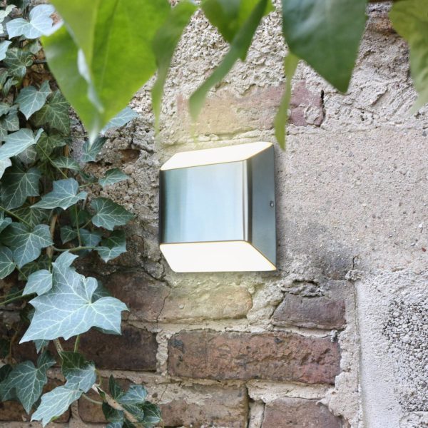 Eco-Light Applique LED Flyod, up/downlight, acier inoxydable Eco-Light
