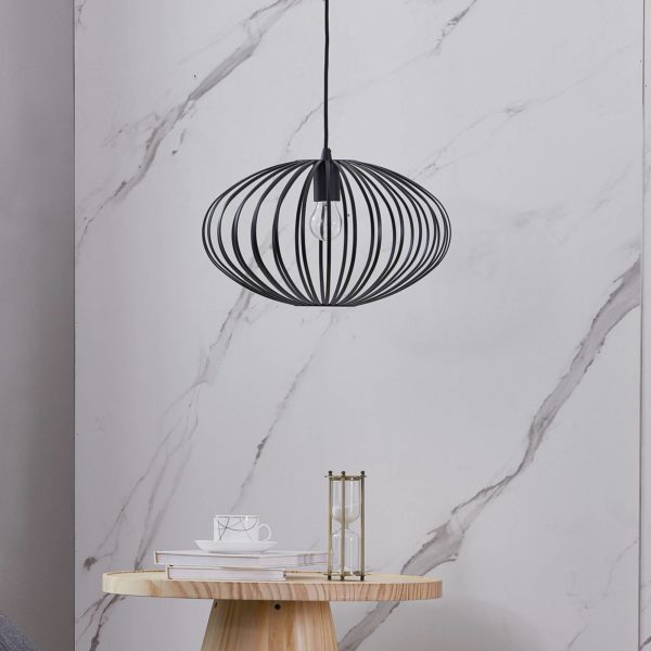 Lindby Maivi suspension cage noire 40 cm LINDBY