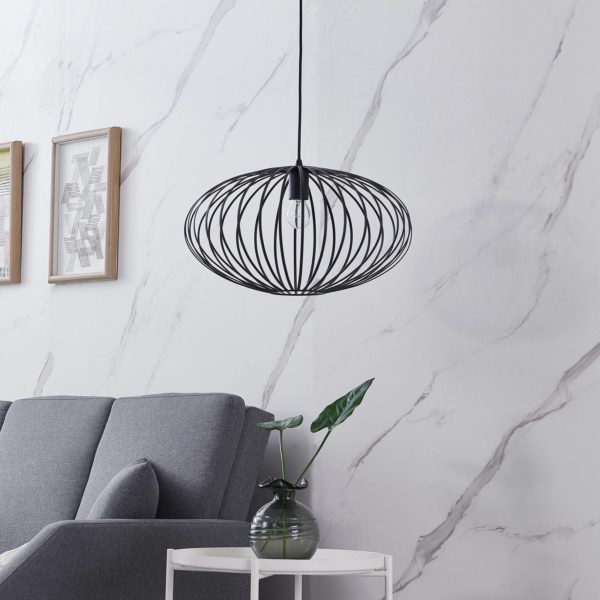 Lindby Maivi suspension cage noire 50 cm LINDBY