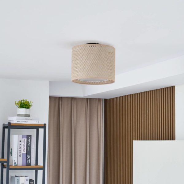 Lindby Soula plafonnier tissu Ø 26 cm LINDBY
