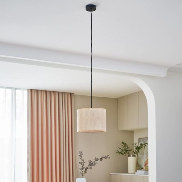 Lindby Soula suspension crème Ø 26 cm LINDBY
