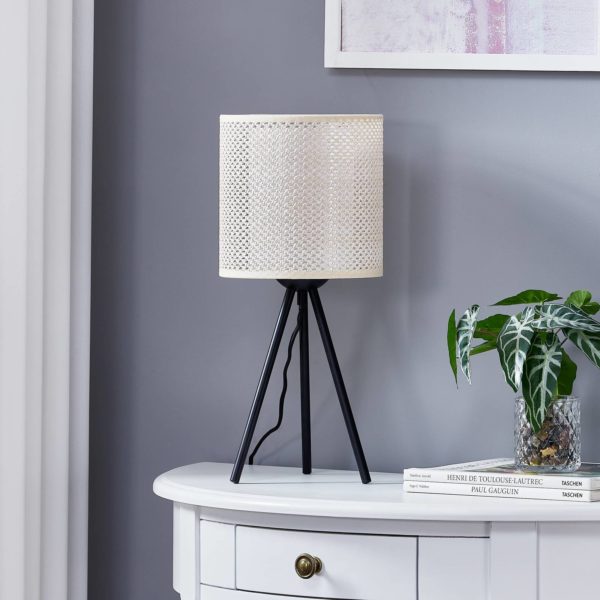 Lindby Soula lampe à poser tissu Ø 20 cm LINDBY