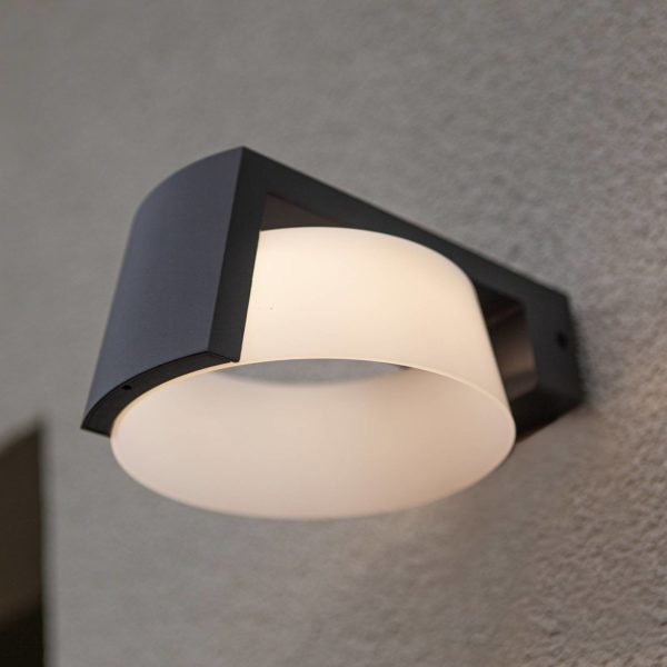 LUTEC Applique d’extérieur LED Moon, CCT, IP44 Lutec