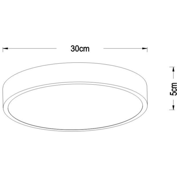Lucide Plafonnier LED Unar, noir, Ø 30 cm Lucide