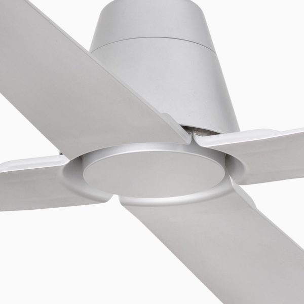 FARO BARCELONA Ventilateur plafond Typhoon M moteur DC, IP44 gris FARO BARCELONA
