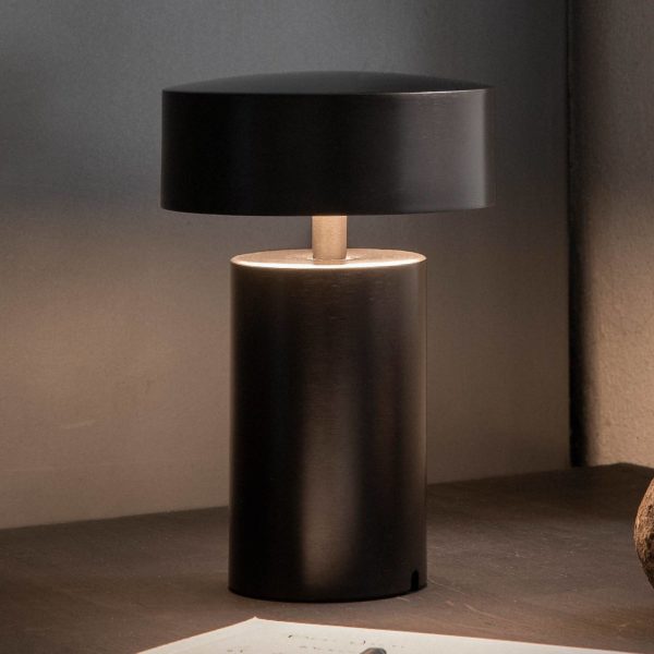 Audo Copenhagen Audo Column lampe de table batterie, IP44, bronze Audo Copenhagen