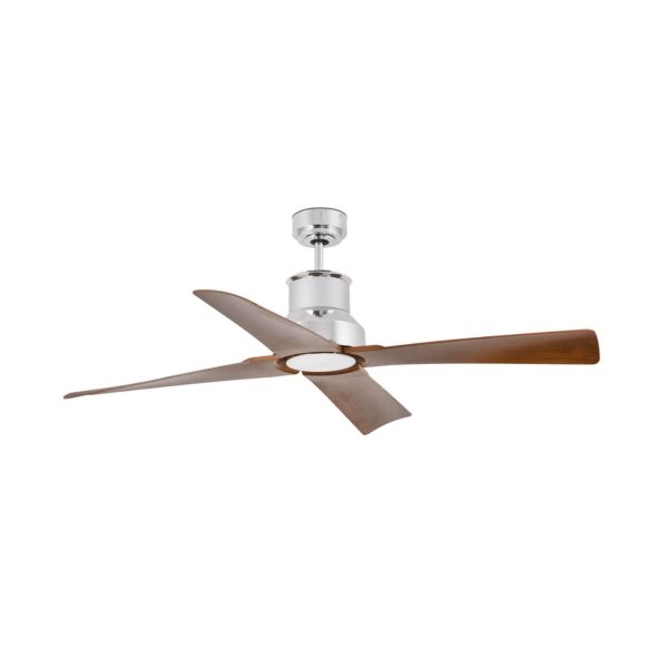 FARO BARCELONA Ventilateur plafond Winche M lampe LED IP44 chromé FARO BARCELONA