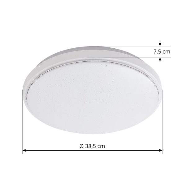 Lindby Glamo plafonnier LED IP44 effet étoile LINDBY