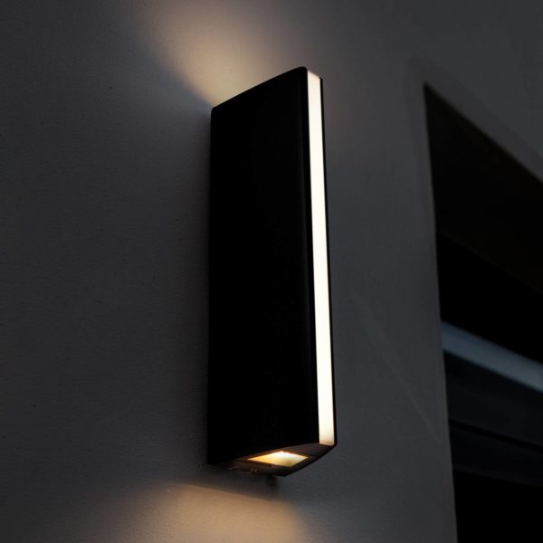 LUTEC Applique d’extérieur LED Leo, up/downlight, noire Lutec