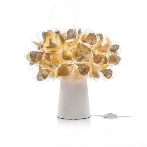 Slamp Clizia Mama Non Mama table E14 doré/blanc Slamp