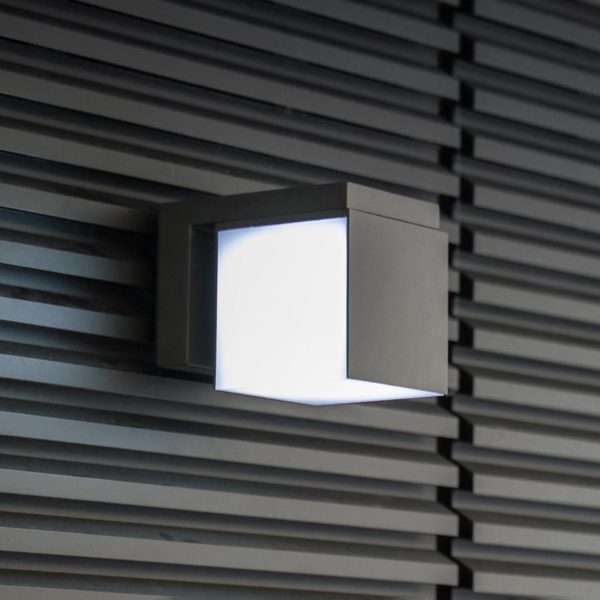 LUTEC Applique LED Cuba à 1 lampes anthracite 4 000 K Lutec
