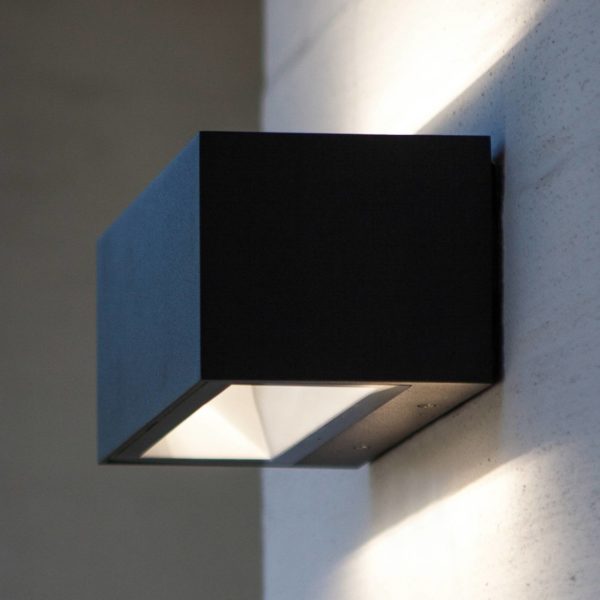 LUTEC Applique LED Gemini, 22 cm, 3 000 K, anthracite Lutec