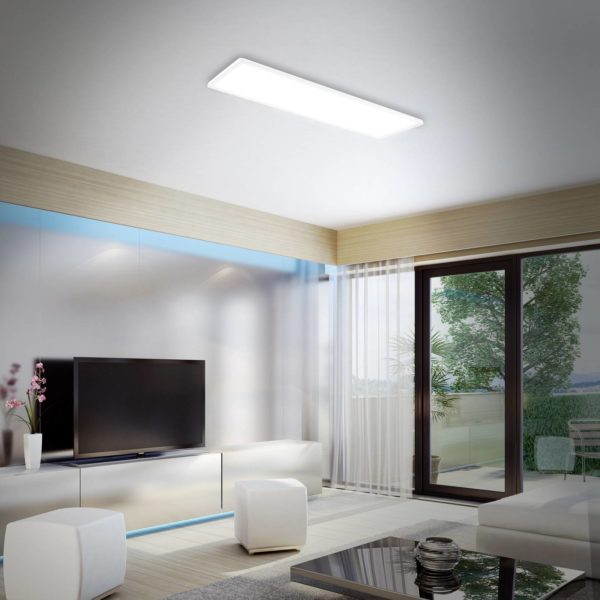 Briloner Panneau LED Slim 58×20 cm on/off 4 000 K blanc Briloner