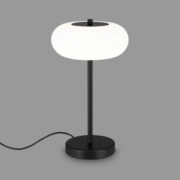 Briloner Lampe de table LED Voco variateur tactile, noire Briloner