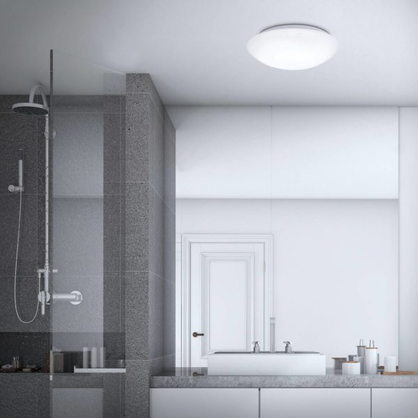 Briloner Plafonnier capteur LED Elipso IP44 4 000 K Ø38 cm Briloner