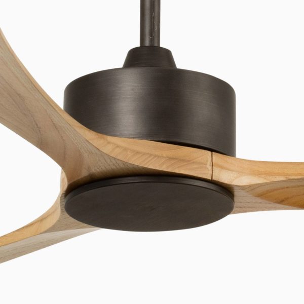 FARO BARCELONA Ventilateur de plafond Kauai XL, DC, brun FARO BARCELONA