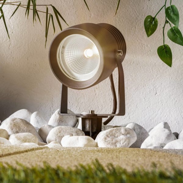 Lucande Spot d’extérieur LED Irina en gris foncé, lot de 3 LUCANDE