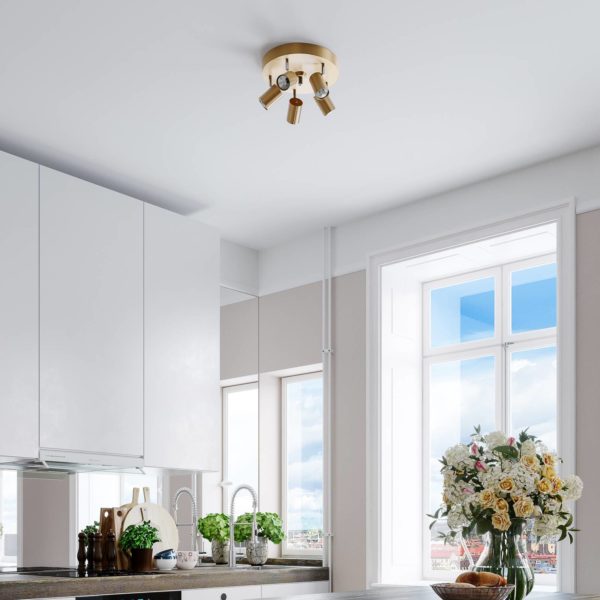 By Rydéns Correct spot pour plafond x3 doré mat By Rydéns