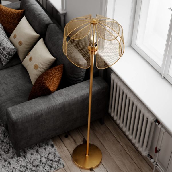 By Rydéns Daisy lampe sur pied, doré mat By Rydéns