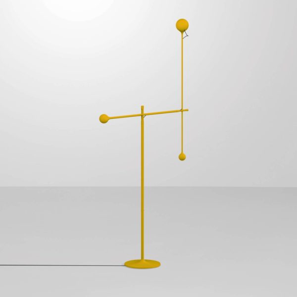 Artemide Ixa lampadaire LED réglable jaune Artemide