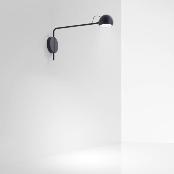 Artemide Ixa applique LED, bras fixe, anthracite Artemide