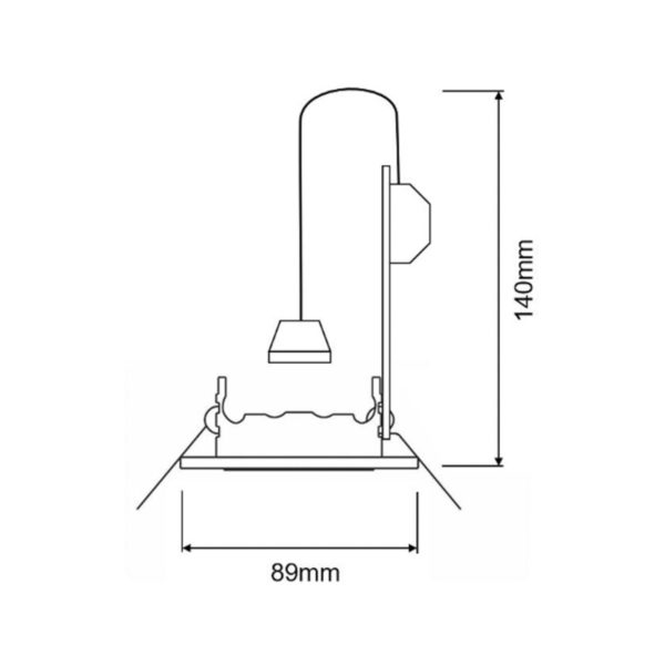 Deko-Light Spot encastré GU10 sans ampoule, argenté Deko-Light