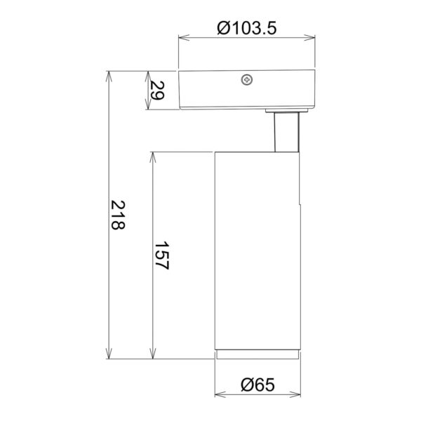 Deko-Light Spot pour plafond LED Lucea, ajustable, 10 W noir Deko-Light