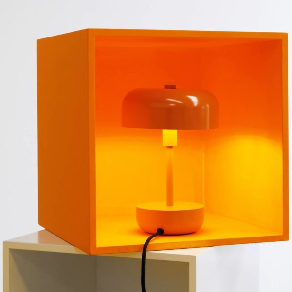 Dyberg Larsen Haipot lampe à poser, IP20, orange Dyberg Larsen