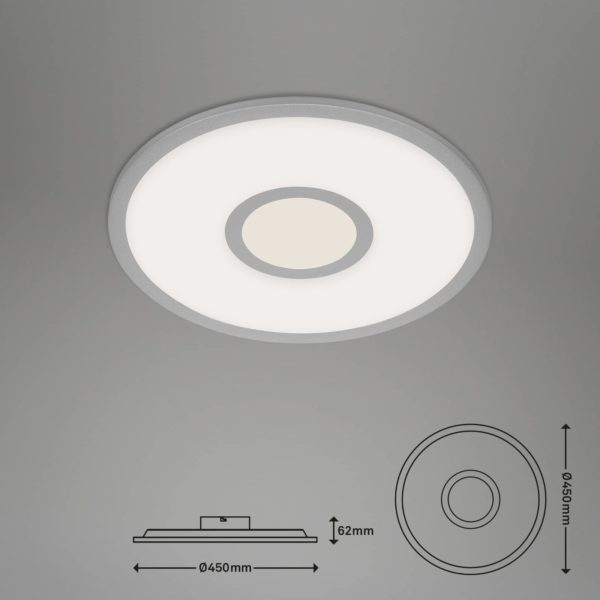 Briloner Plafonnier LED Centro S CCT RVB Tuya Ø 45 cm Briloner