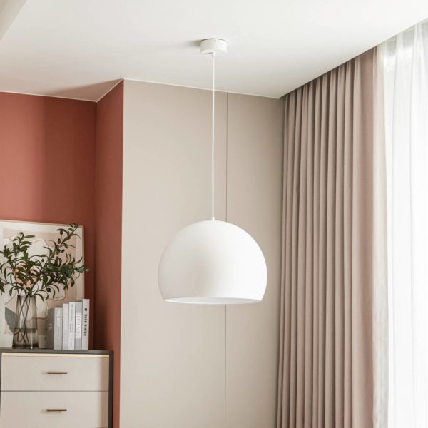 Lucande Lythara suspension LED blanc mat Ø 50 cm LUCANDE
